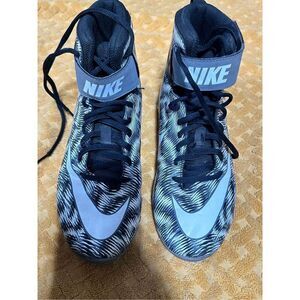Nike Mens Strike Football Cleats Size 5.5Y Shark Gray Mid Top Lace Up